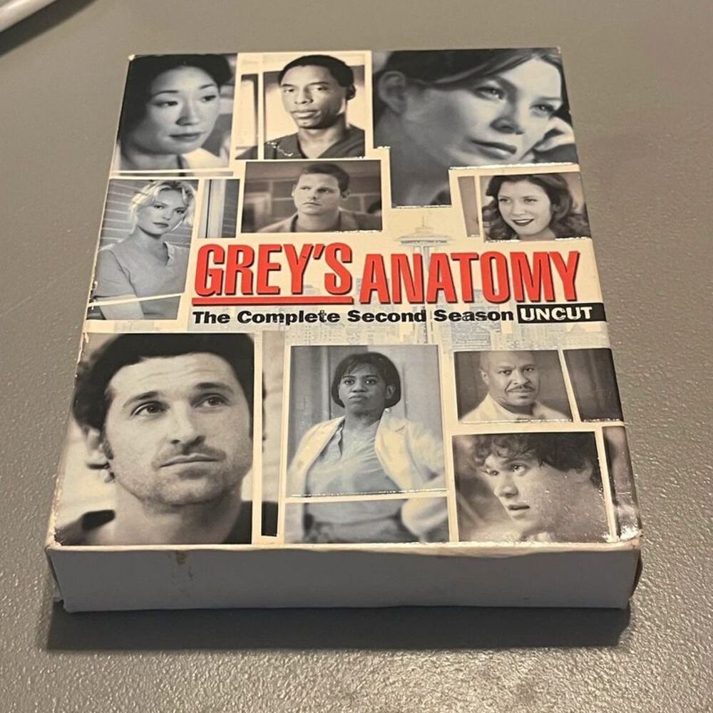 Grey's Anatomy The Complete Second Season Uncut DVD Box Set6-Disc TV Show Series